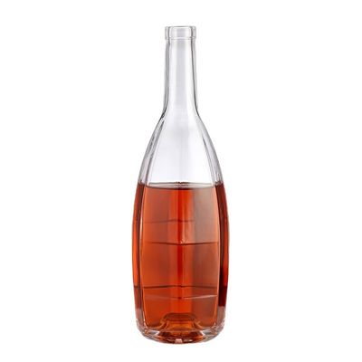 Octagonal Diamonds Glass Juice Bottle Customized Logo Beverage Clear Hot Stamping Welcom