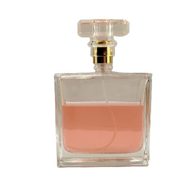 Acceptable Customer's Logo Glass Perfume Bottle with Customized Lid 30ml 50ml 100ml