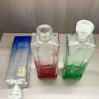 500ml 700ml Round Shape Glass Whiskey Bottle for Mountain Wine Vodka and Gin Customized