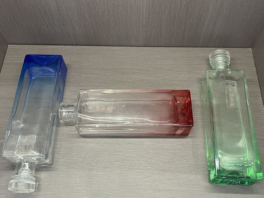 500ml 700ml Round Shape Glass Whiskey Bottle for Mountain Wine Vodka and Gin Customized