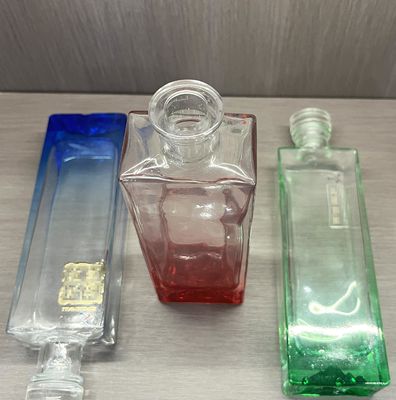 500ml 700ml Round Shape Glass Whiskey Bottle for Mountain Wine Vodka and Gin Customized