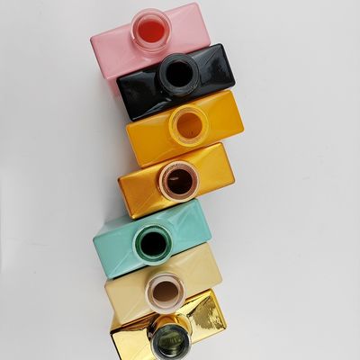 100mL Multi-Color Flat Square Aromatherapy Glass Bottle with Guaranteed and SCREW CAP