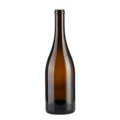 Customer Satisfaction 500ml/750ml Amber Empty Wine Glass Bottle with Lid