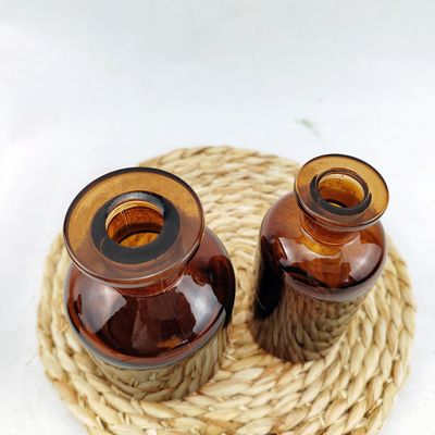 Round Cap Clear Glass 200ml Aromatherapy Bottle for Car and Room Diffuser