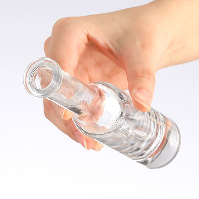 Clear Glass Collar Top Selling Wine Organic Bottle for Clients' Specific Requirements