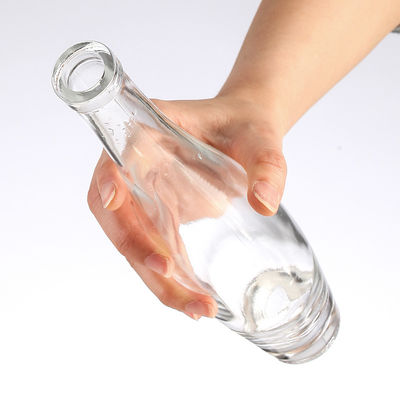 Customized Logo Mini Champagne Glass Bottle for Soft Drink Distribution and Promotion in Clear