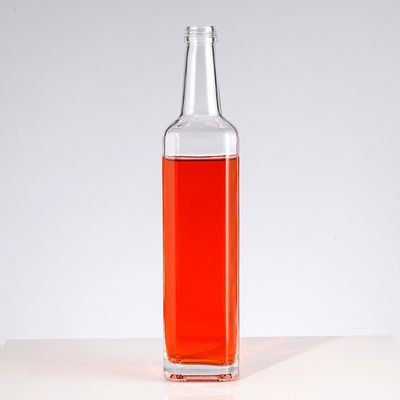 Glass Oil Bottle 500ml with Clear Collar Material and Customized Logo