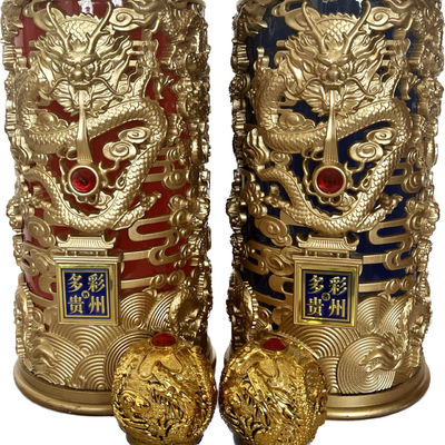 Provided Freely Glass Bottle Cover for Liquor Bottles Dragon and Phoenix Bottle Set