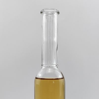Acceptable Customer's Logo Clear Color Long Neck 50ml 100ml Glass Oil Bottle with Cork Cap