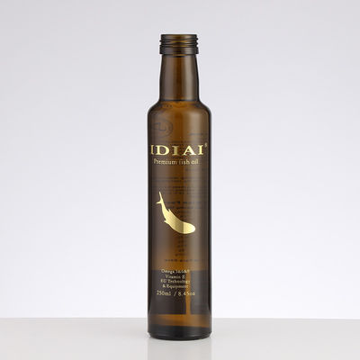 Clients' Specific Requirements Custom Logo Glass Bottle for Olive Oil 250ml 500ml Brown