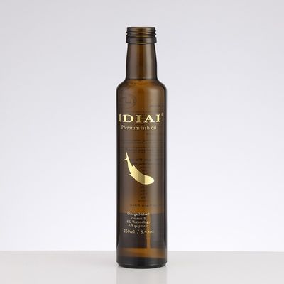 Clients' Specific Requirements Custom Logo Glass Bottle for Olive Oil 250ml 500ml Brown