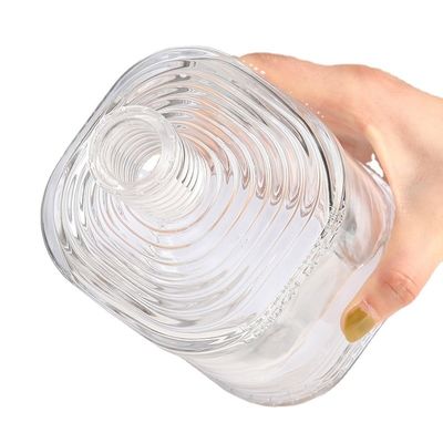 High Weight Square Clear Empty Glass Bottles for Liquor 250ml 500ml Extra Flint Embossed