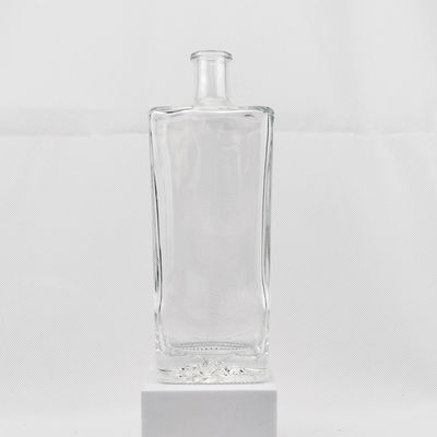 Customized 700ml 750ml Extra White Flint Glass Cylinder Long Neck Gin Rum Bottle for Beer
