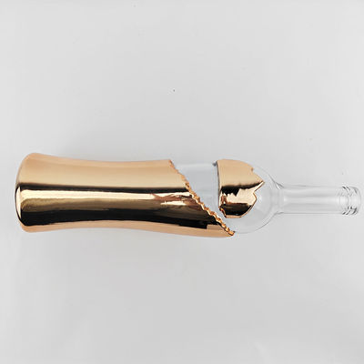 Collar Material Glass Tall Round Long Neck Glass Bottle Ice Wine 750ml 1L Made in Cork Top
