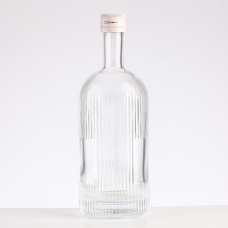 Customized Logo Unique Craftsmanship 375ml 500ml 750ml Transparent Wine Bottle