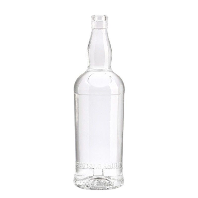 Clear 750ml Glass Vodka Liquor Wine Whiskey Bottle for Clients' Specific Requirements