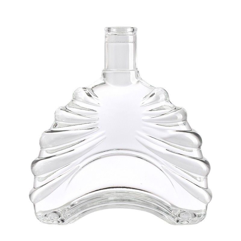 500ML Clear Glass Whiskey Spirit Bottle with Personalized Cap and Cork