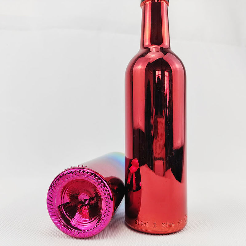 Custom Colored Champagne Bottles 500ml Empty Glass Wine Bottles With Custom Cork