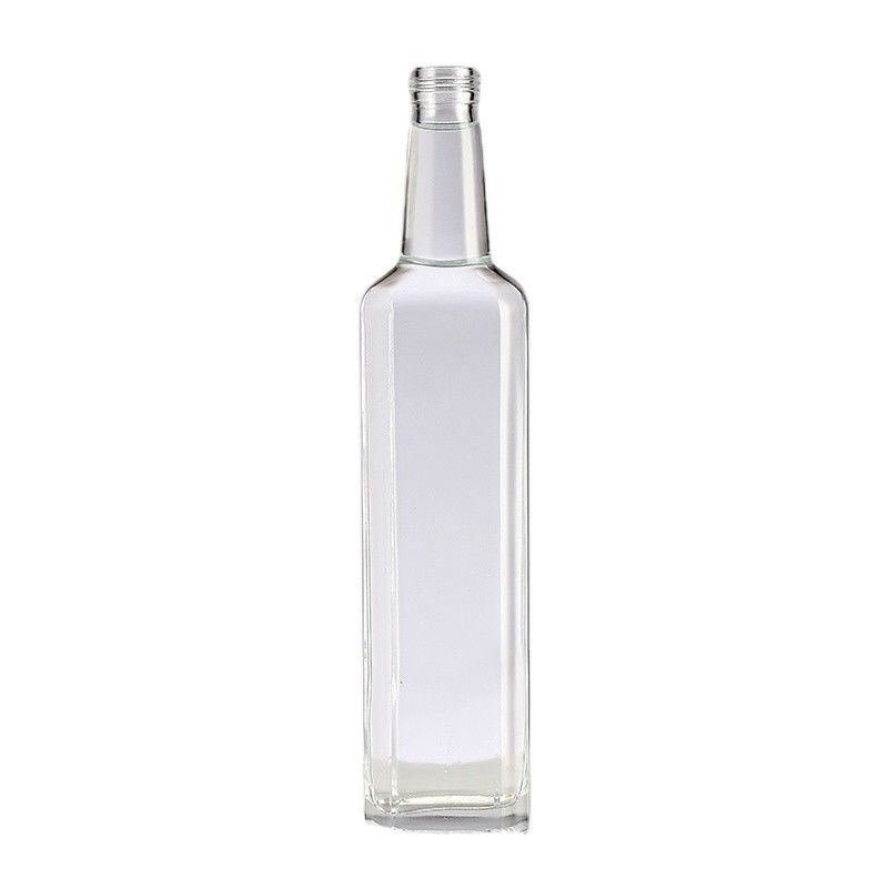 Glass Oil Bottle 500ml with Clear Collar Material and Customized Logo